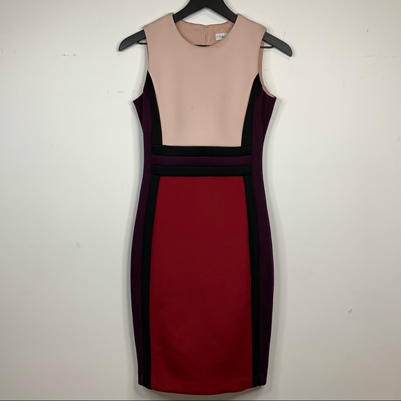 Calvin Klein • Career colorblock sleeveless dress - Picture 2 of 8